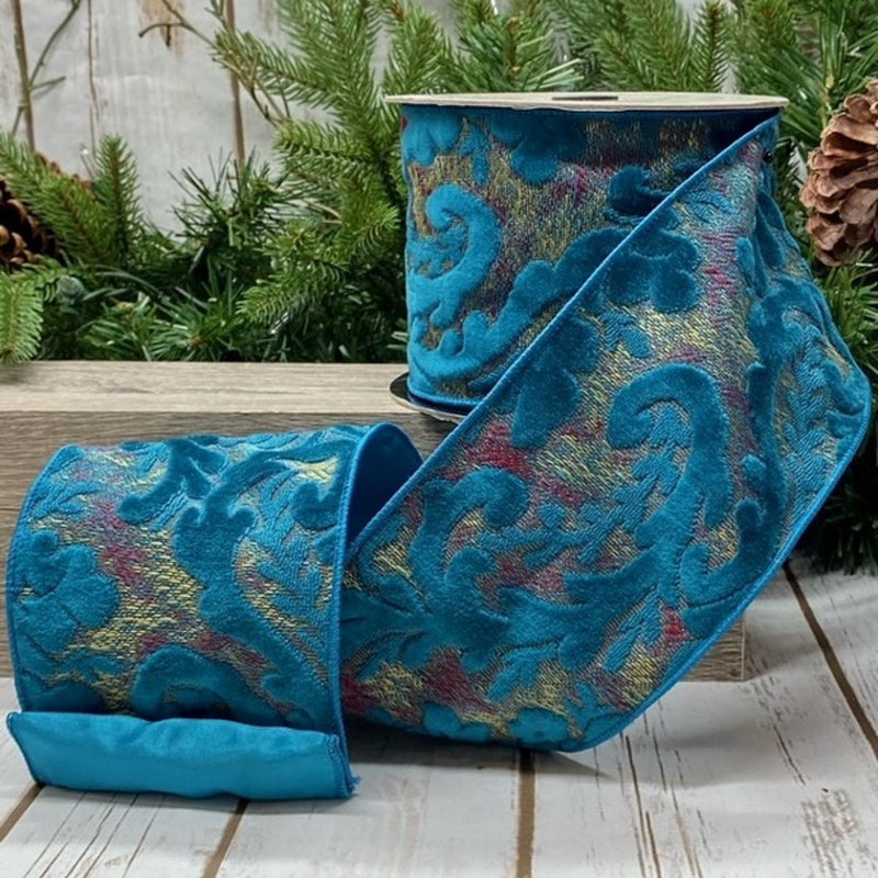 Jacquard Acanthus Leaf Ribbon