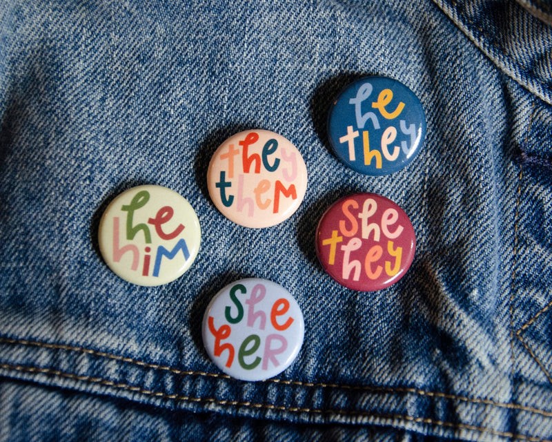 Pronoun Buttons