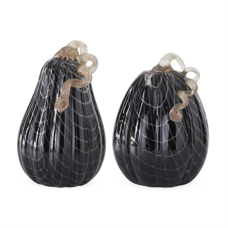 Hand-blown Glass Pumpkin & Gourd