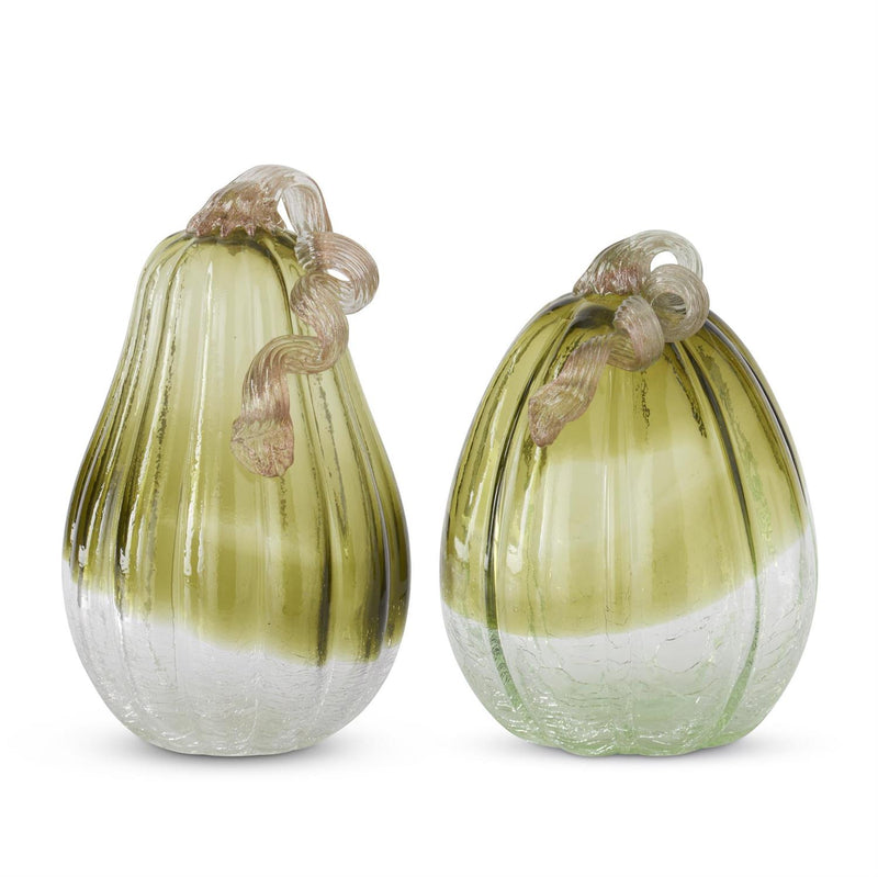 Hand-blown Glass Pumpkin & Gourd