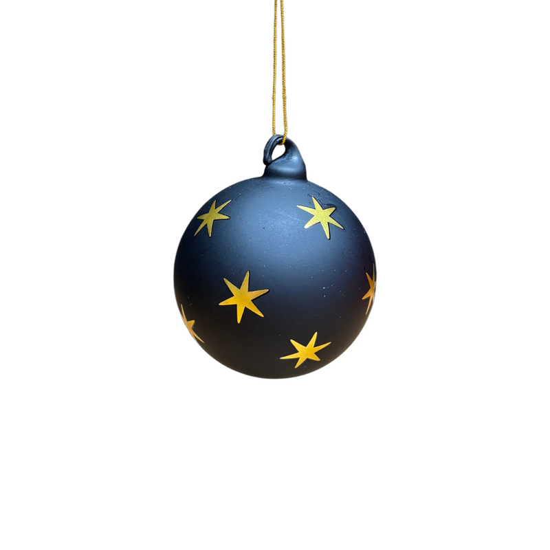 Glinting Star Bauble Ornament
