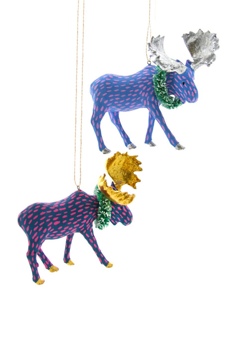 Festive Moose Ornaments