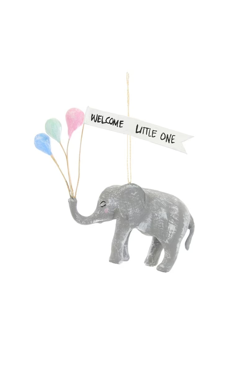 Welcome Little One Banner Ornament