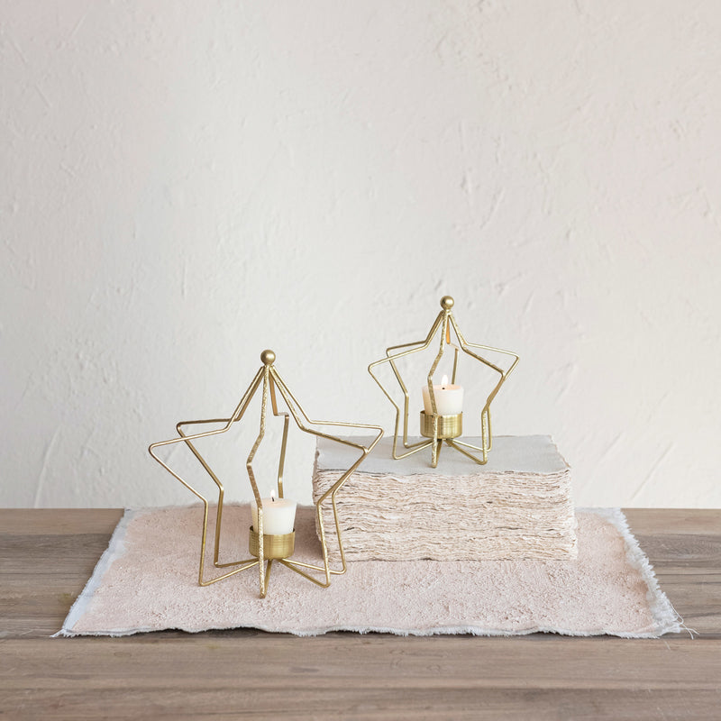 Metal Star Tealight Holders