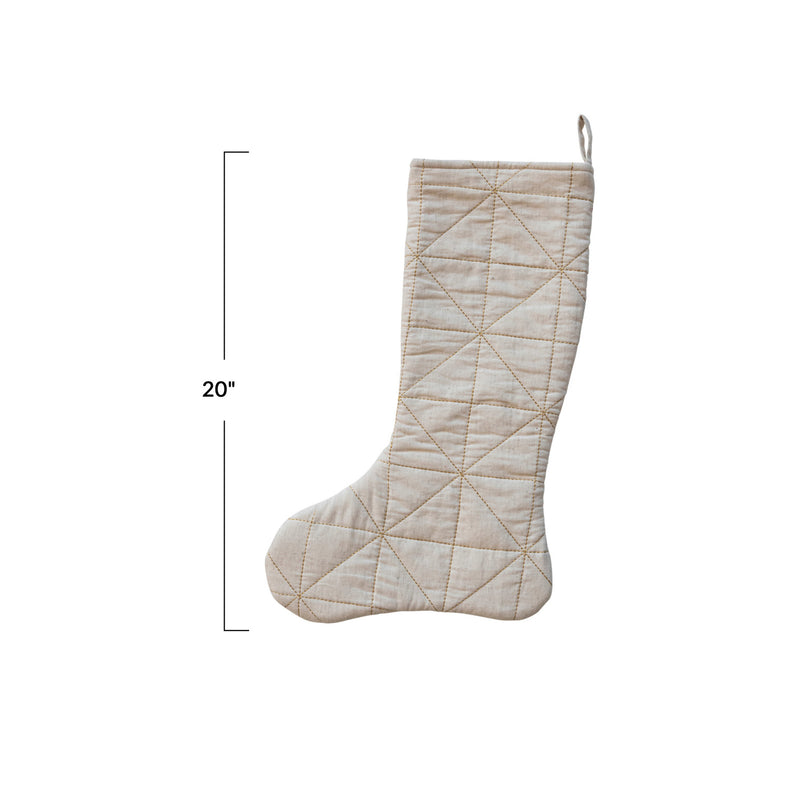 Woven Linen Stocking