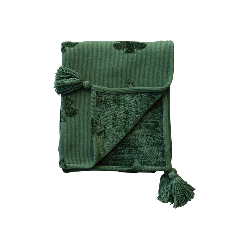 Green Woven Throw