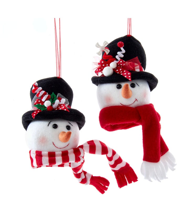 Snowman Head Ornaments
