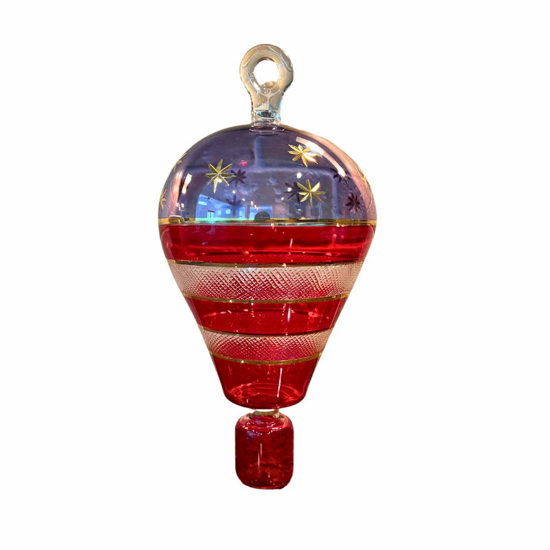 Jumbo Glass Patriotic Hot Air Balloon