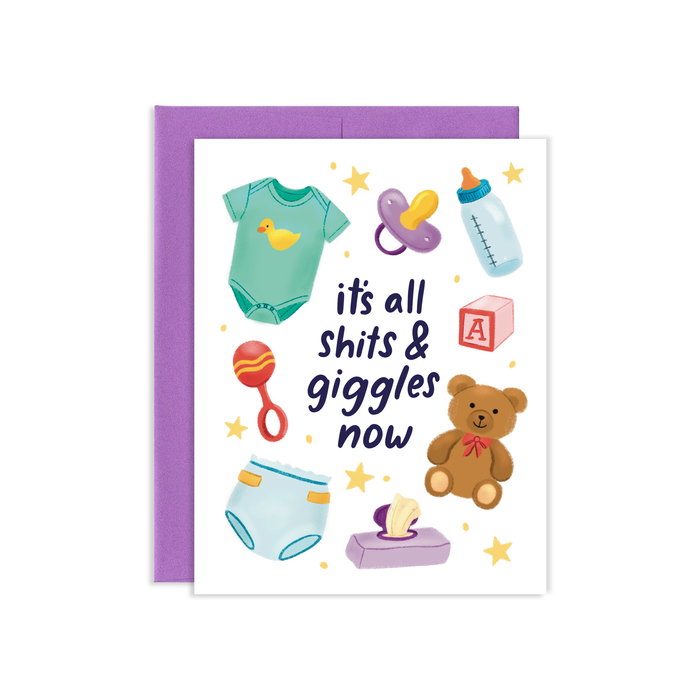 Shits & Giggles Baby Card