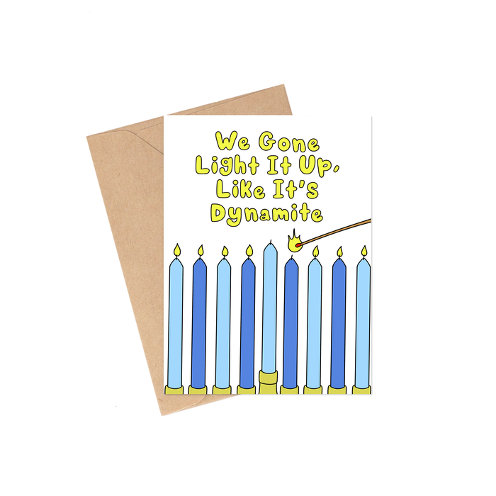 Light It Up Hanukkah Card