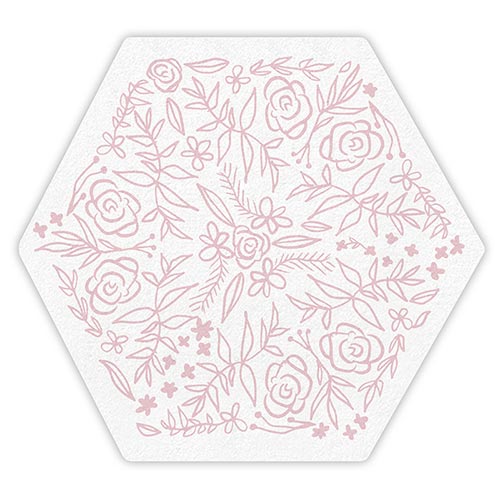 Pink Flower Diecut Napkins
