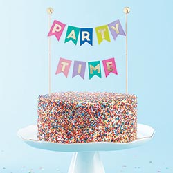 Party Garland Cake Topper
