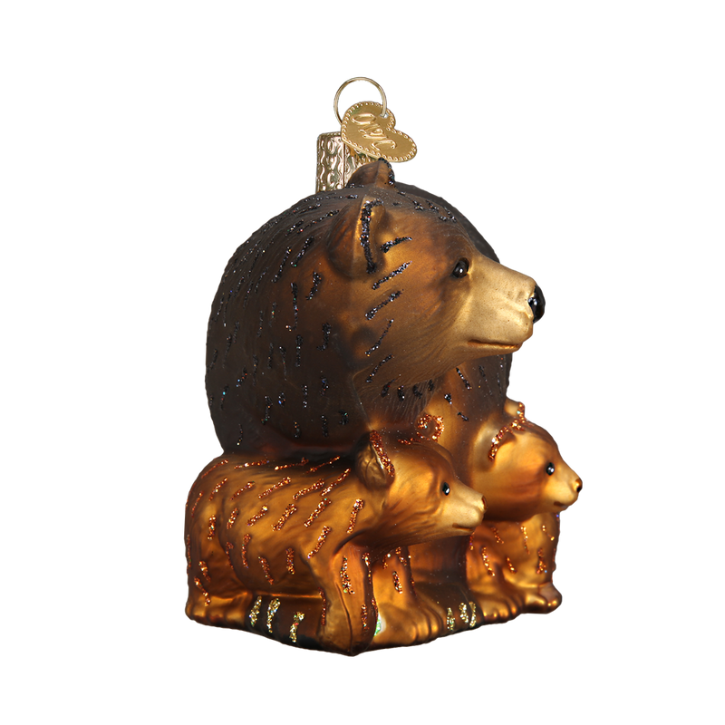 Bear With Cubs Ornament