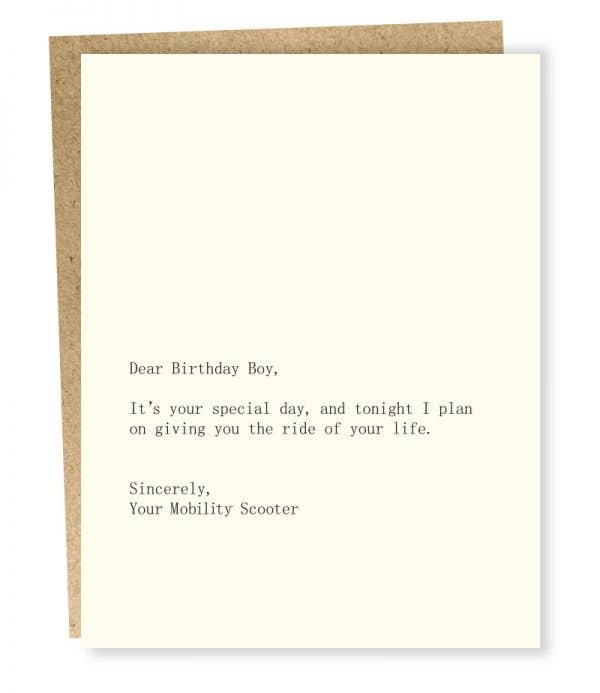 Birthday Boy & Scooter Card