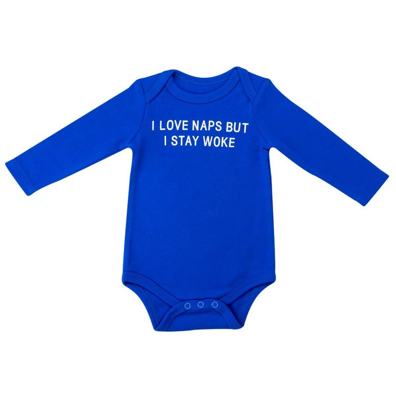I Stay Woke Long Sleeve Baby Onesie