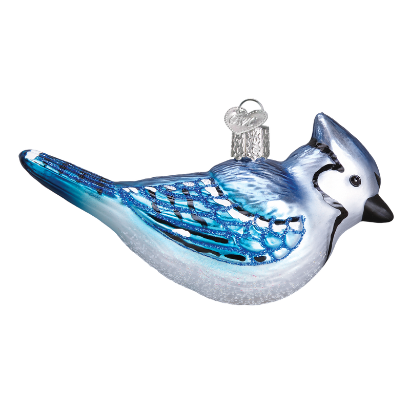 Bright Blue Jay Ornament