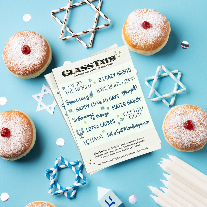 Hanukkah Drink Markers