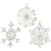 Jeweled Snowflake Ornaments - Bubbles