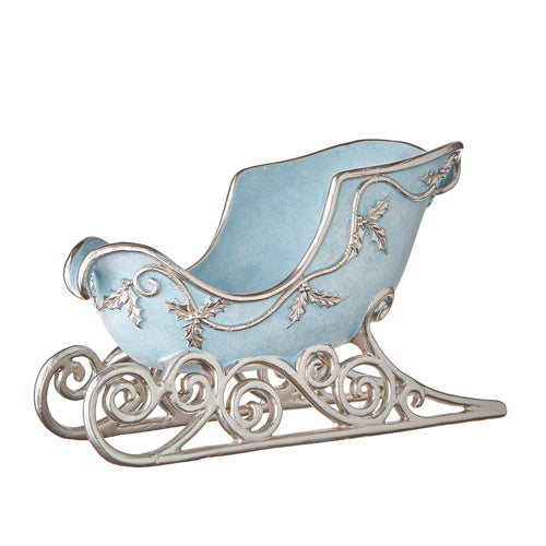 Blue with Silver Scroll Sleigh