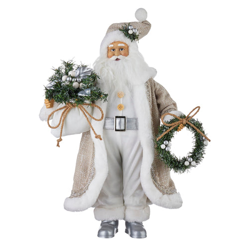 Santa with Bag and Wreath