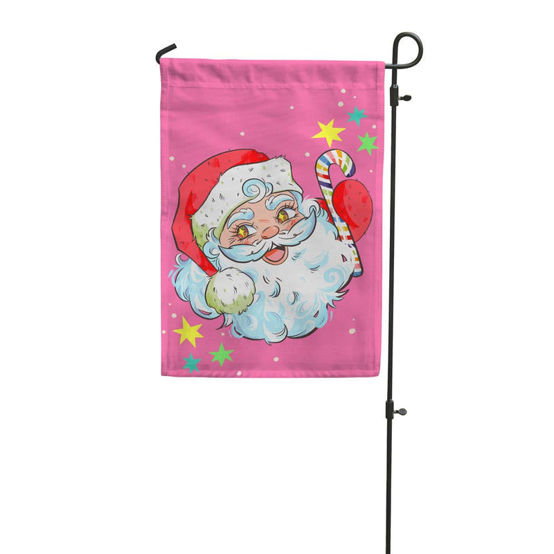 Rainbow Santa Garden Flag