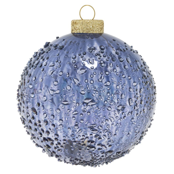 Deep Blue Dimpled Round