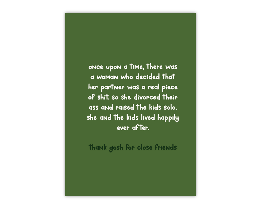 Single Mom's Postcard