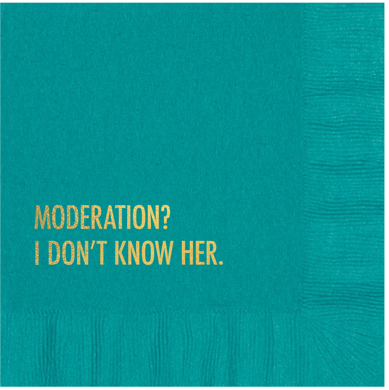 Don't Moderation Cocktail Napkins