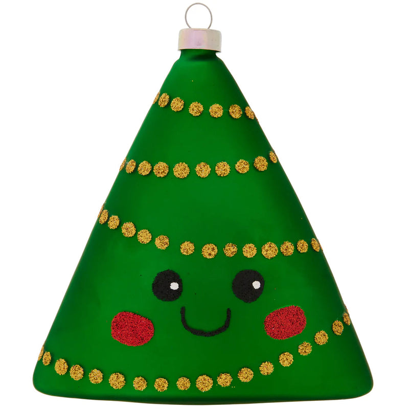 Tinsel Triangle Tree Ornament