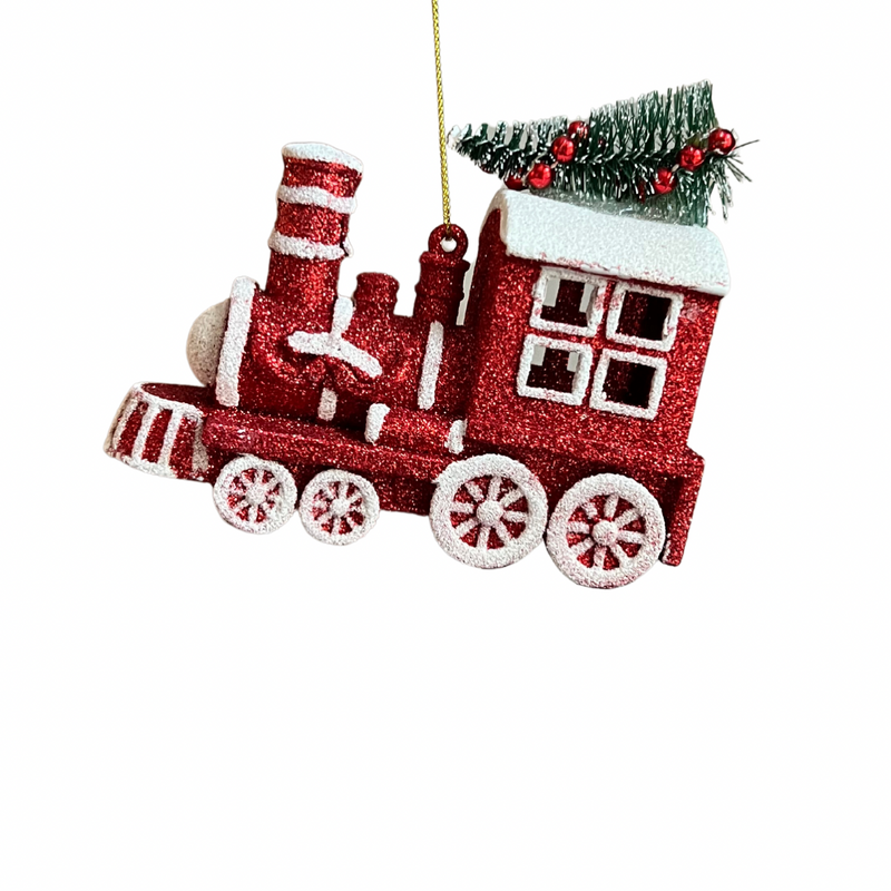 Peppermint Train Ornaments