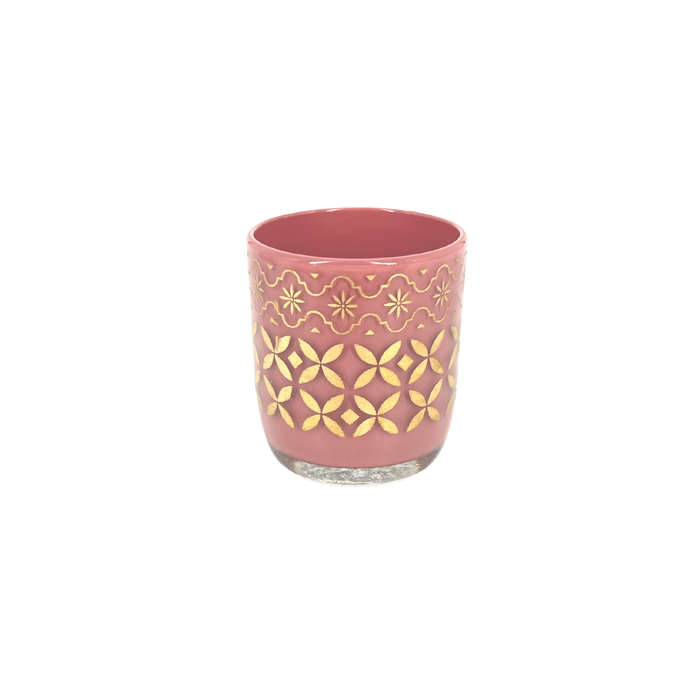 Golden Glass Tealight Holder