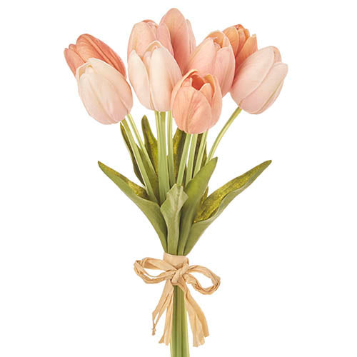 Real Touch Pastel Orange Tulip Bundle