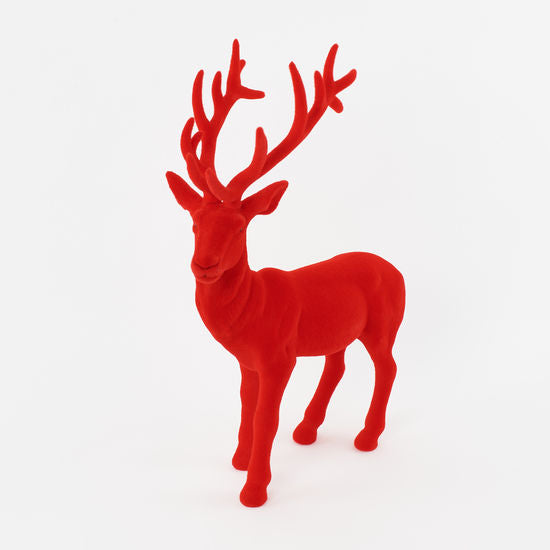Flocked Red Deer
