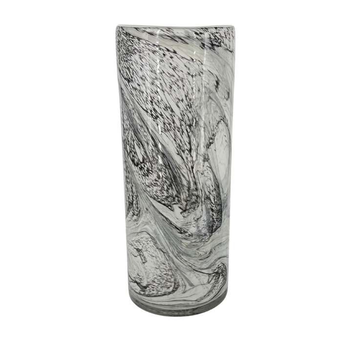 Black Swirl Glass Cylinders