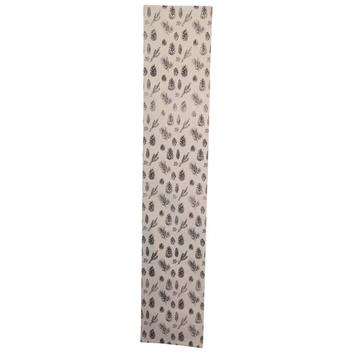Pinecone Print Table Runner