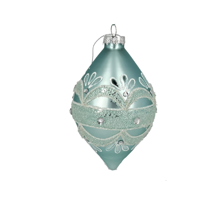 Blue Sparkle Swag Ornament
