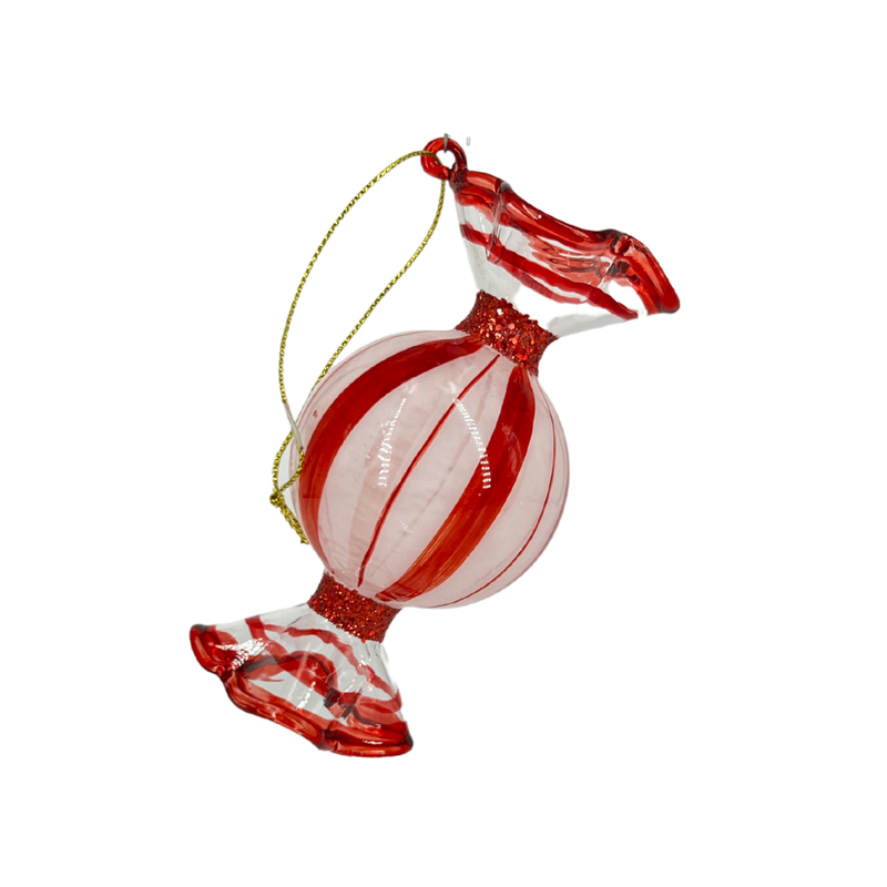 Wrapped Peppermint Ornament