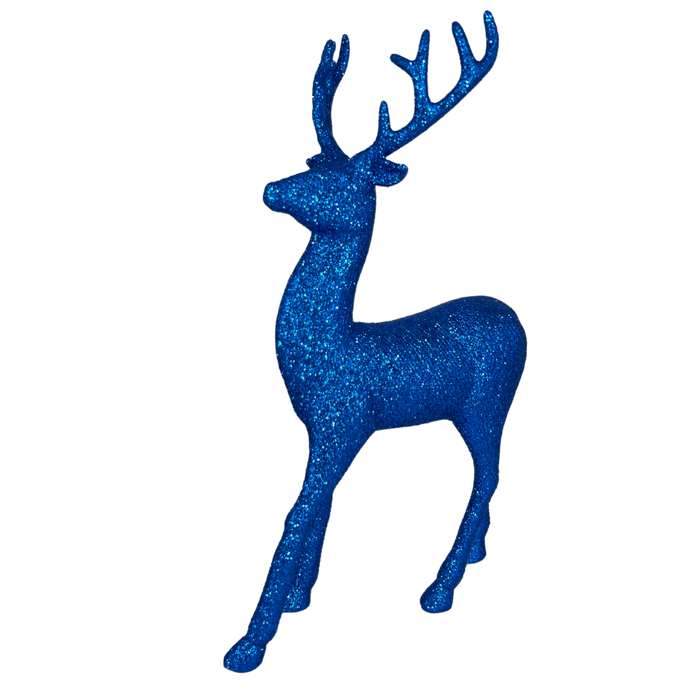 Blue Glitter Deer