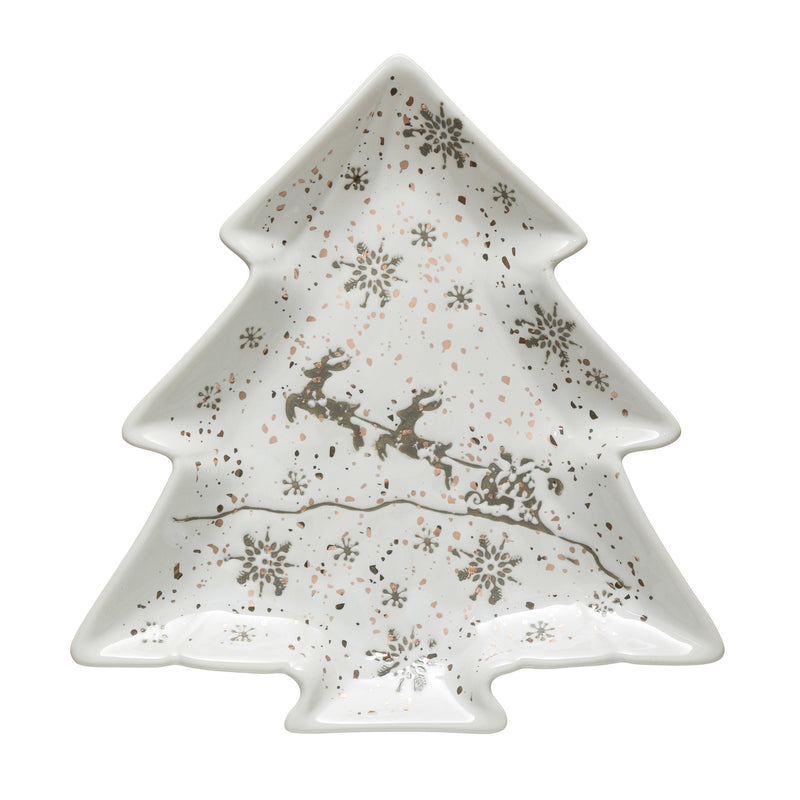 Stoneware Tree Plate