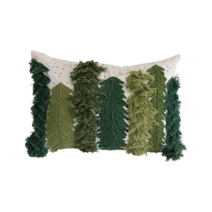 Cotton Lumbar Tree Pillow