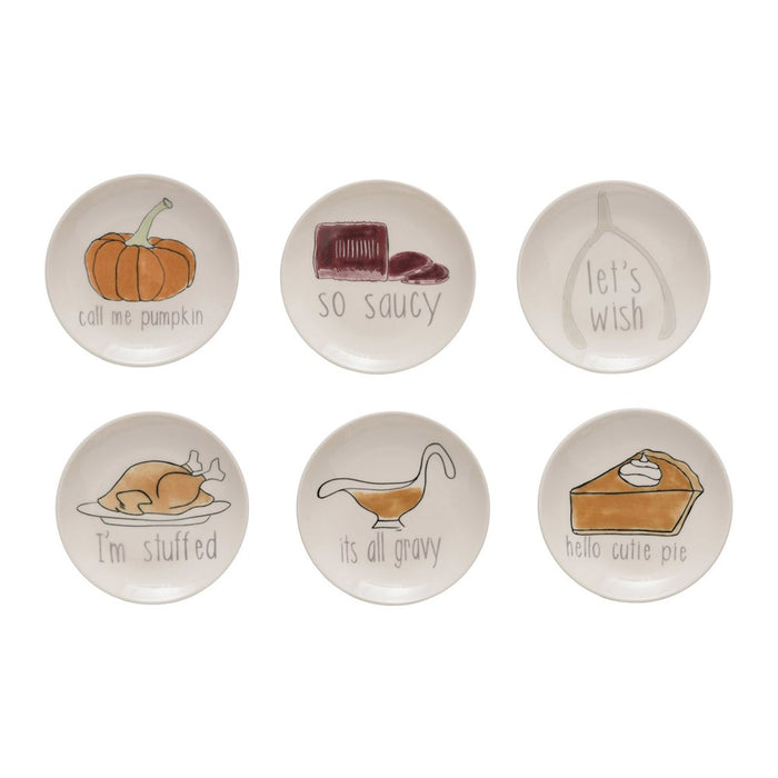 Stoneware Fall Plates