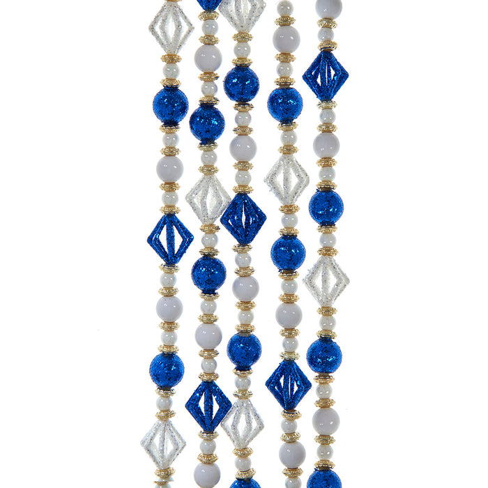 Blue and White Bead Garland