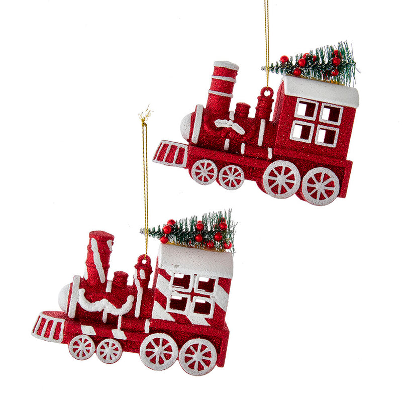 Peppermint Train Ornaments
