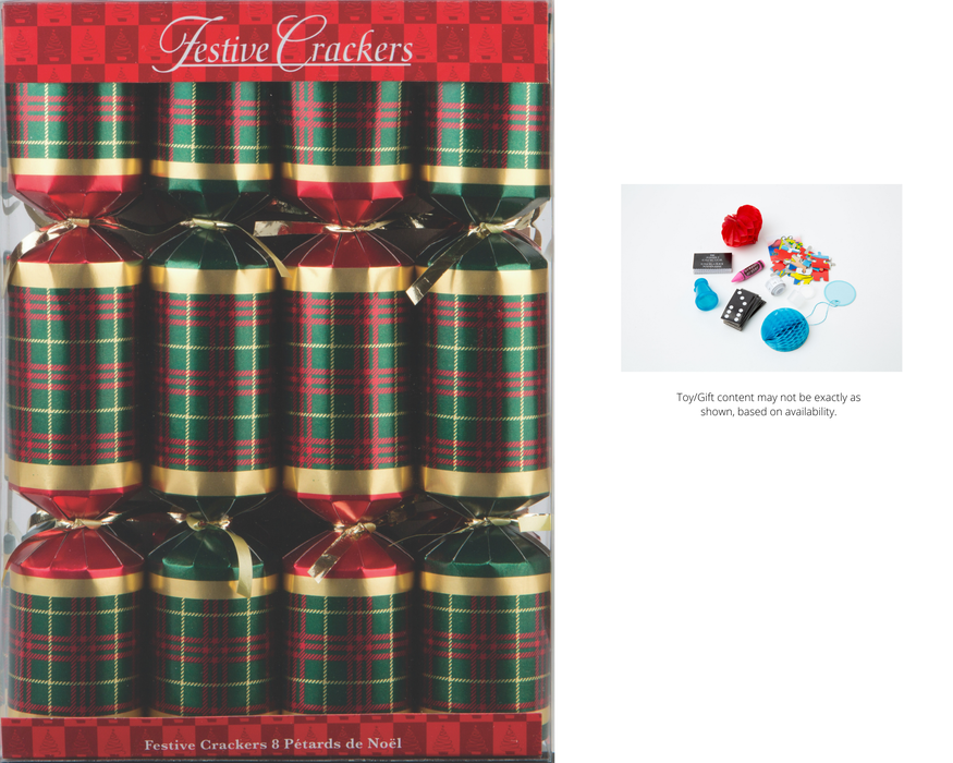 Festive Plaid Party Crackers