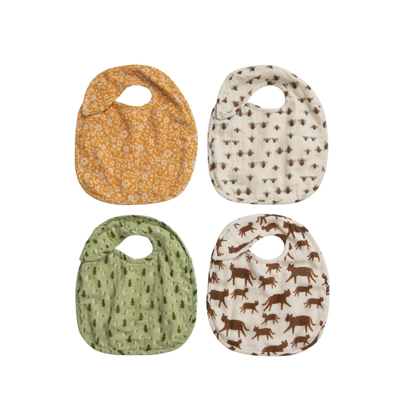 Nature Print Baby Bibs