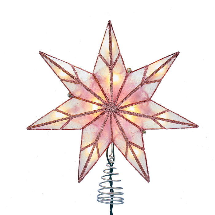 Pink Capiz Star Treetop