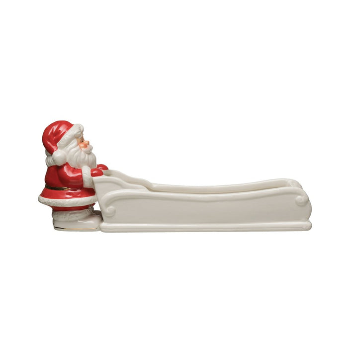 Santa & Sleigh Cracker Dish