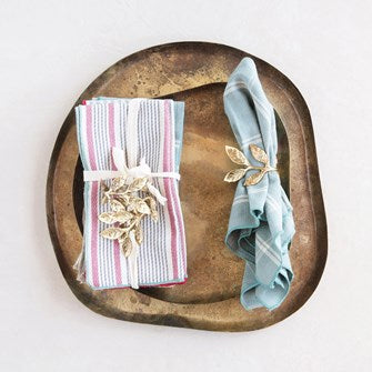 Gold Leaves  Napkin Rings