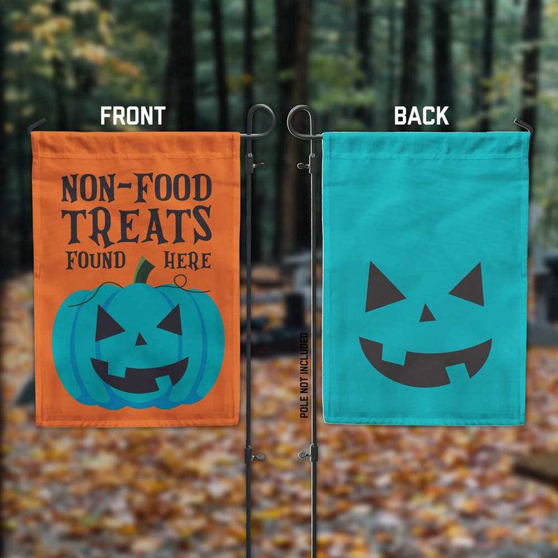 Teal Pumpkin Double Sided Garden Flag