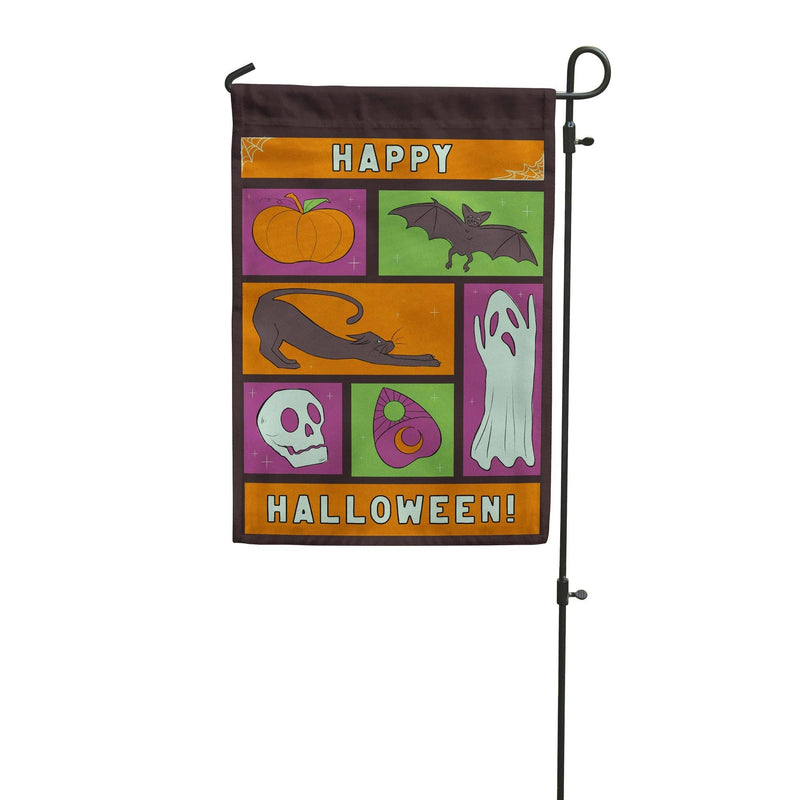 Happy Halloween Frame Garden Flag